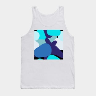 military blue Tank Top